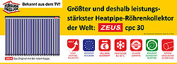 Zeus Hochleistungskollektor übertrifft alle Erwartungen